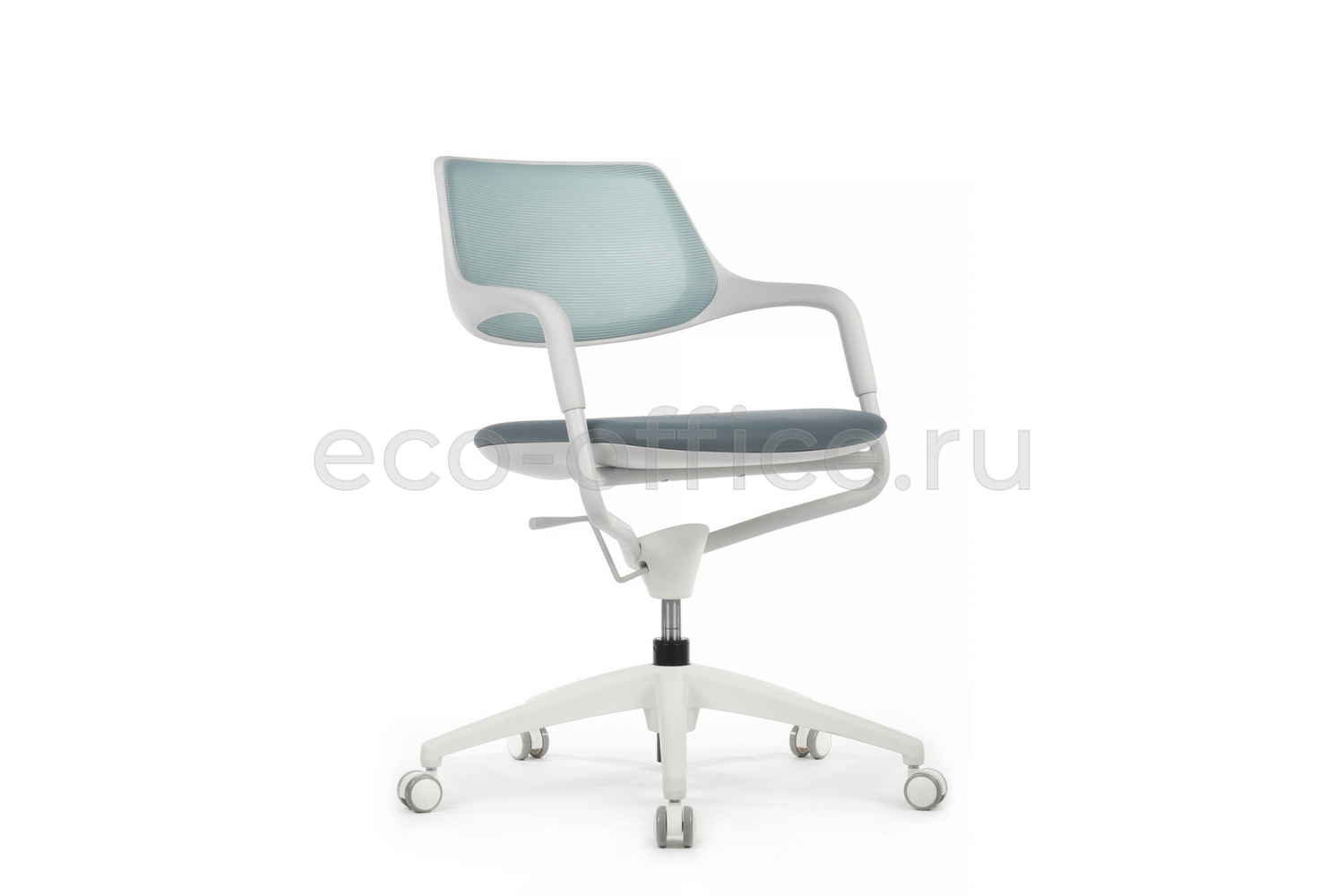 Кресло RV Design SCROLL HY-813D Голубая сетка / Серая ткань купить в Кранодаре