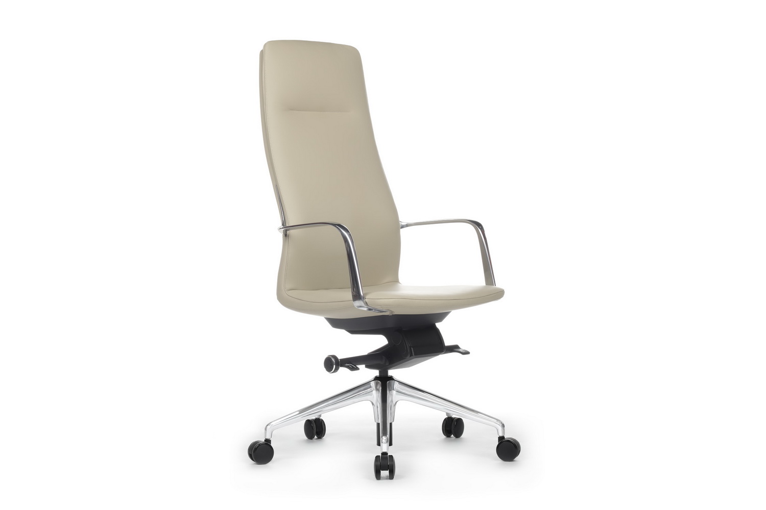 Кресло руководителя RV Design PLAZA FK004-A13 Бежевая кожа купить в Кранодаре