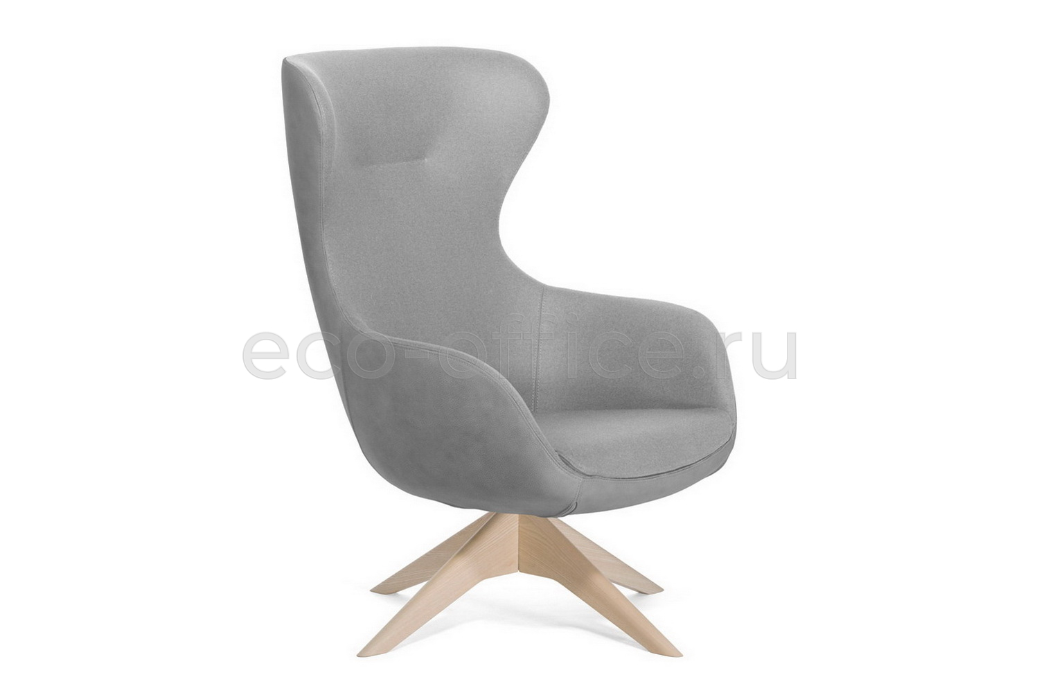 Офисное кресло Profoffice ELEGANCE WOOD на крестовине Серый войлок купить в Кранодаре