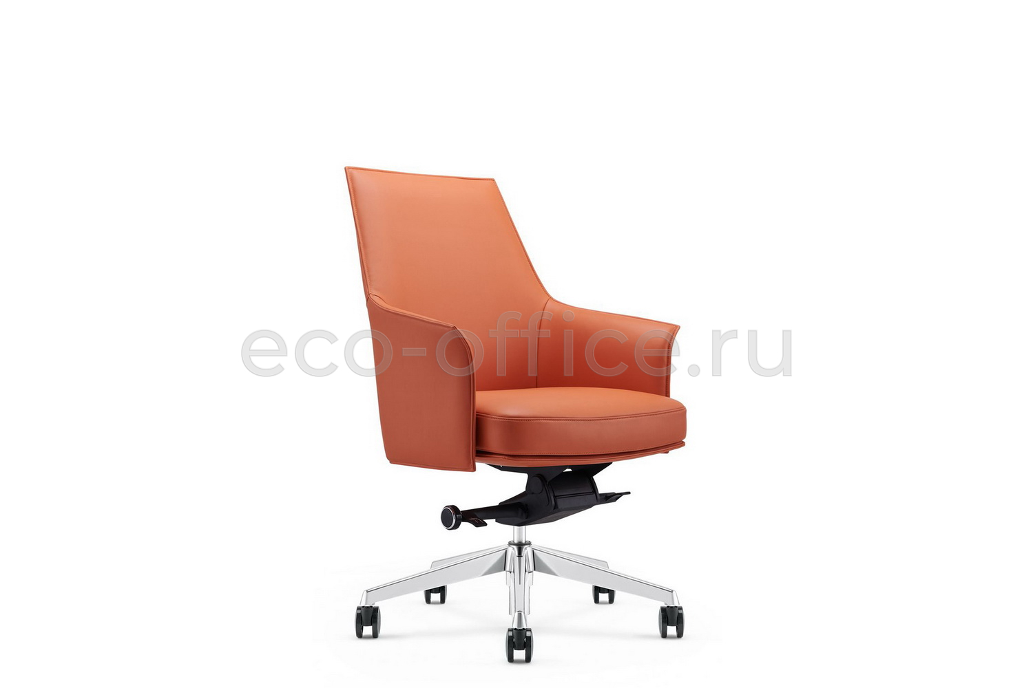 Кресло руководителя RV Design ROSSO-M B1918 Оранжевая кожа купить в Кранодаре