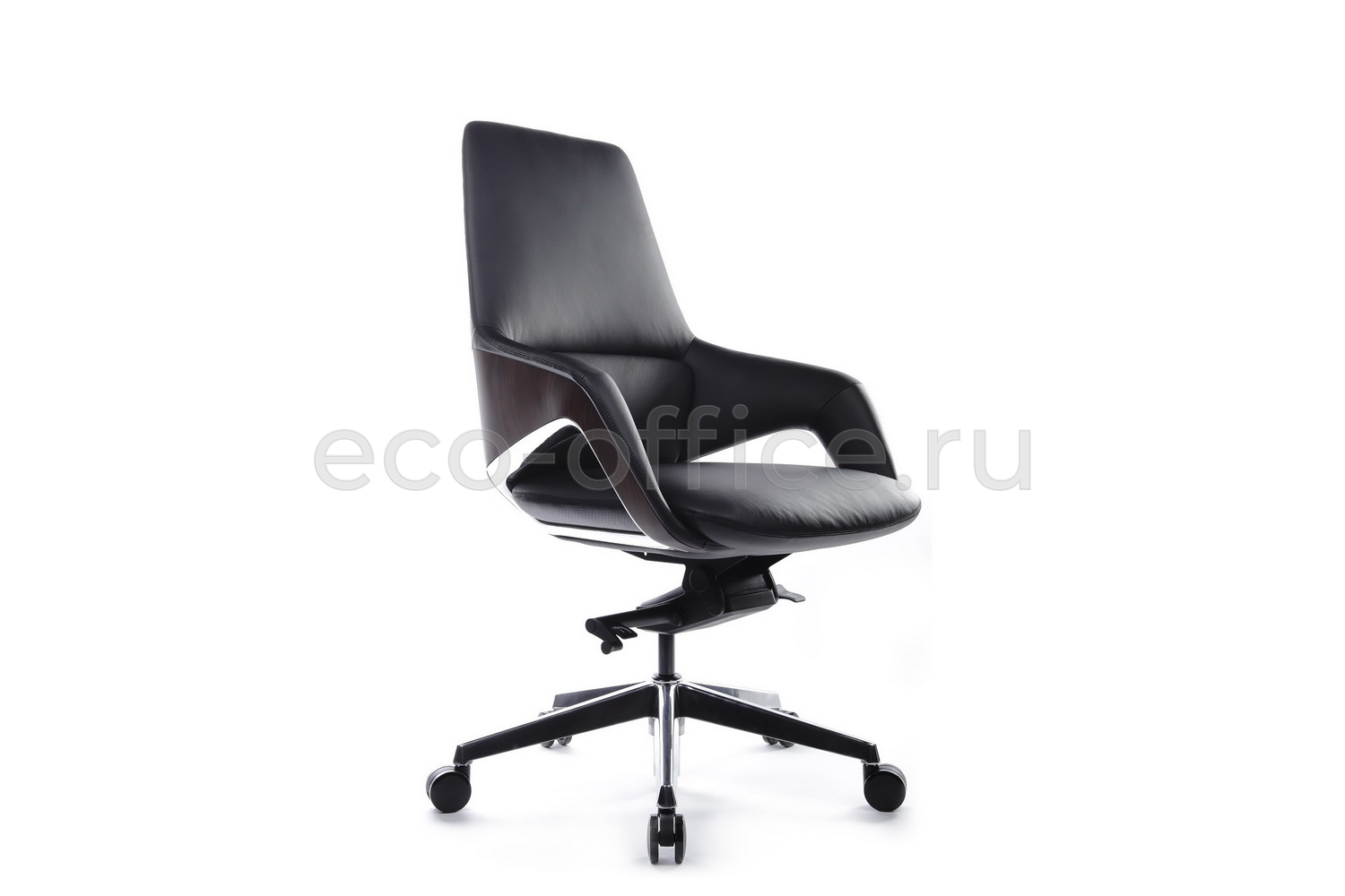 Кресло руководителя RV Design AURA-M FK005-B Чёрная кожа купить в Кранодаре