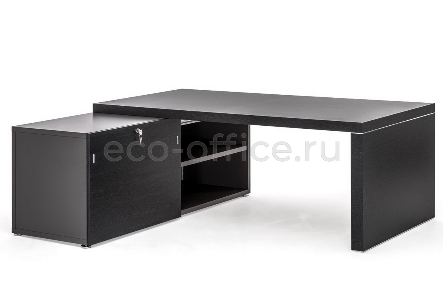 Стол SX/DX на широкой опоре TITANO PTI9920010C35WH Черное Дерево купить в Кранодаре