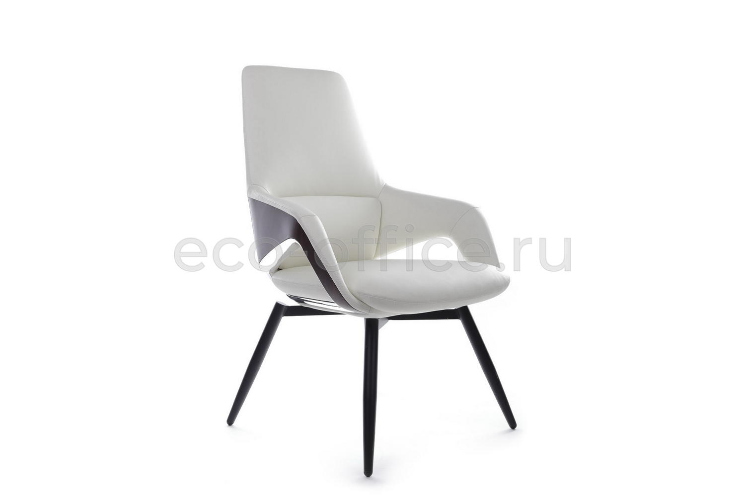 Конференц-кресло RV Design AURA-ST FK005-C Белая кожа купить в Кранодаре