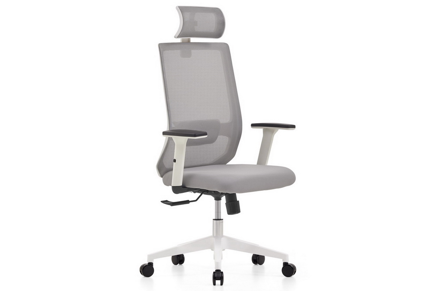 кресло rv chair lid 853a-1-dp3d серая сетка / серая ткань фото