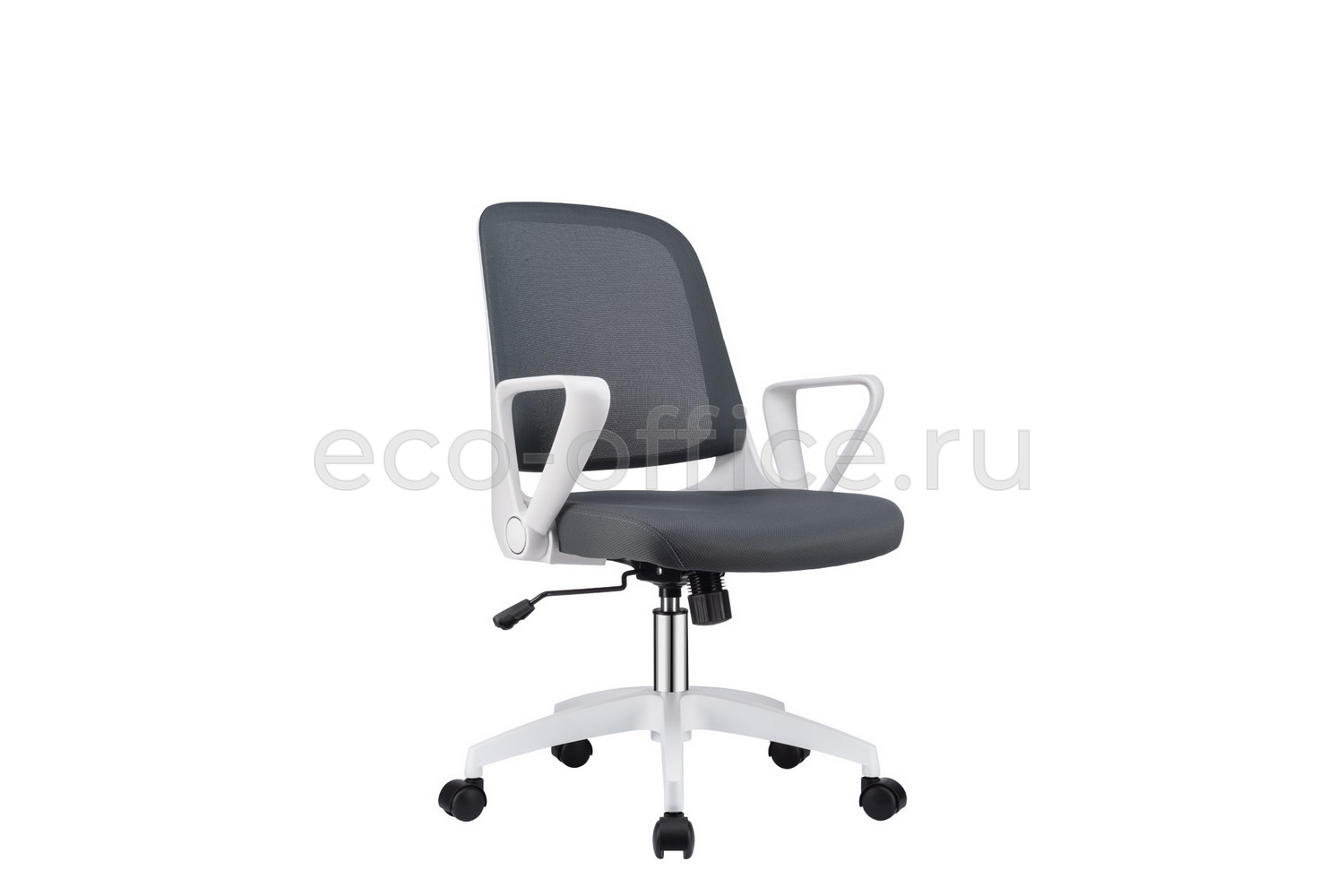 Кресло офисное RV Design W-158 Белый пластик / Серая сетка купить в Кранодаре