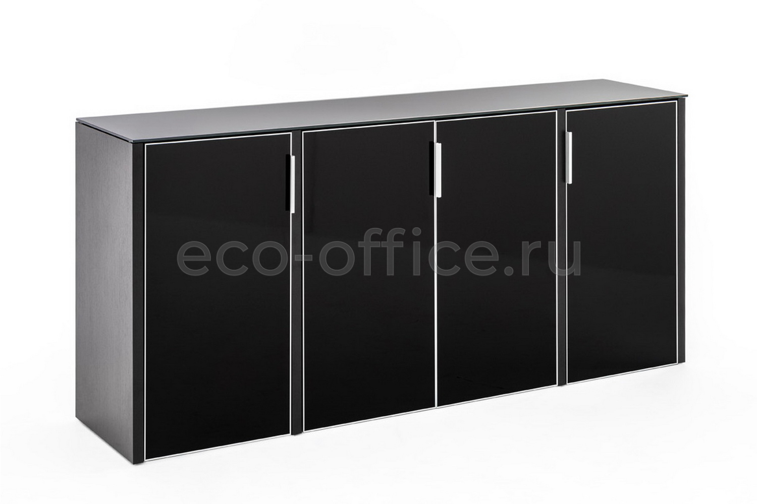 Шкаф низкий 4 двери GALA NEWCRE4/899 CRVt BLACK GLASS  стоимость