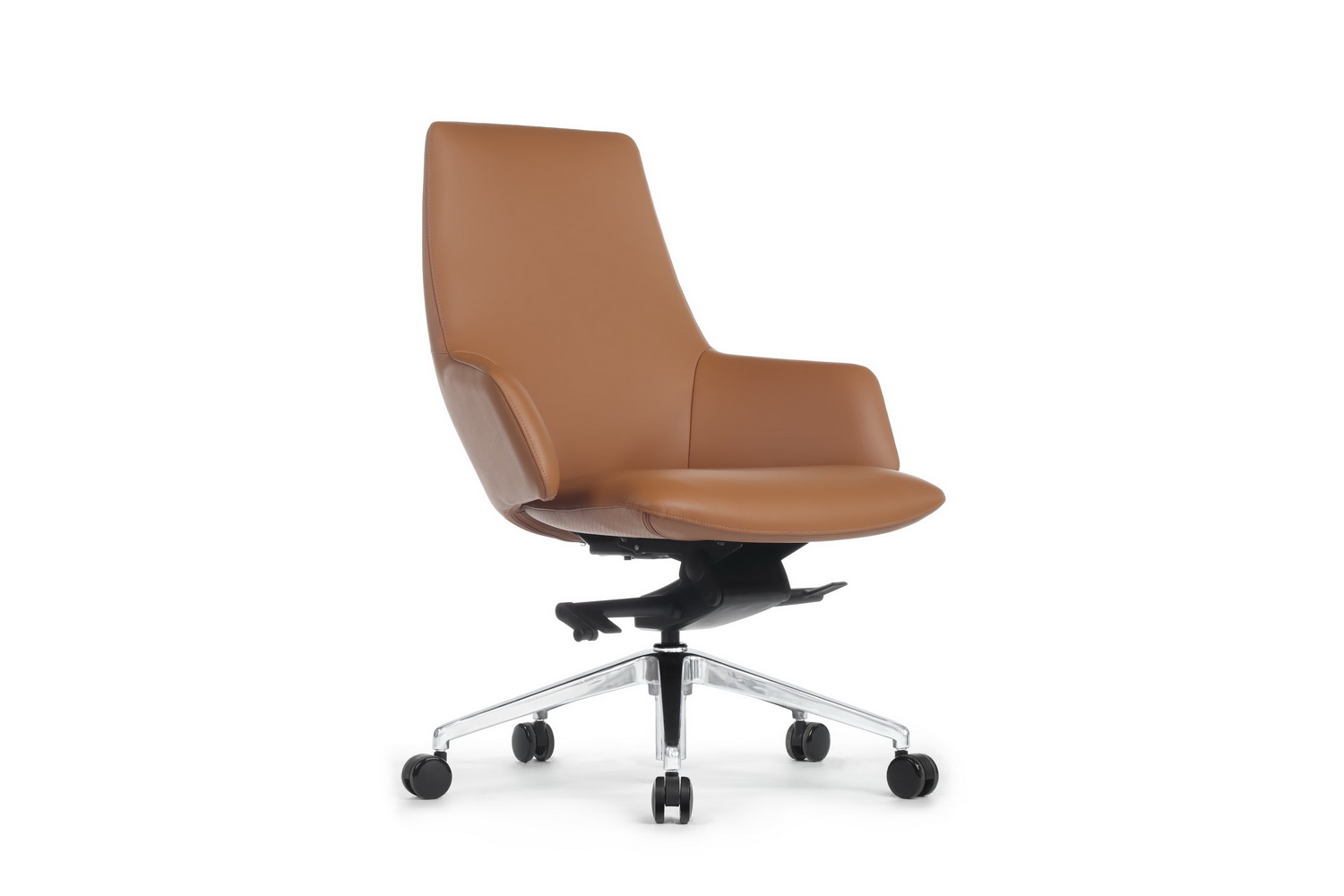 Кресло руководителя RV Design SPELL-M B1719 Светло-коричневая кожа купить в Кранодаре