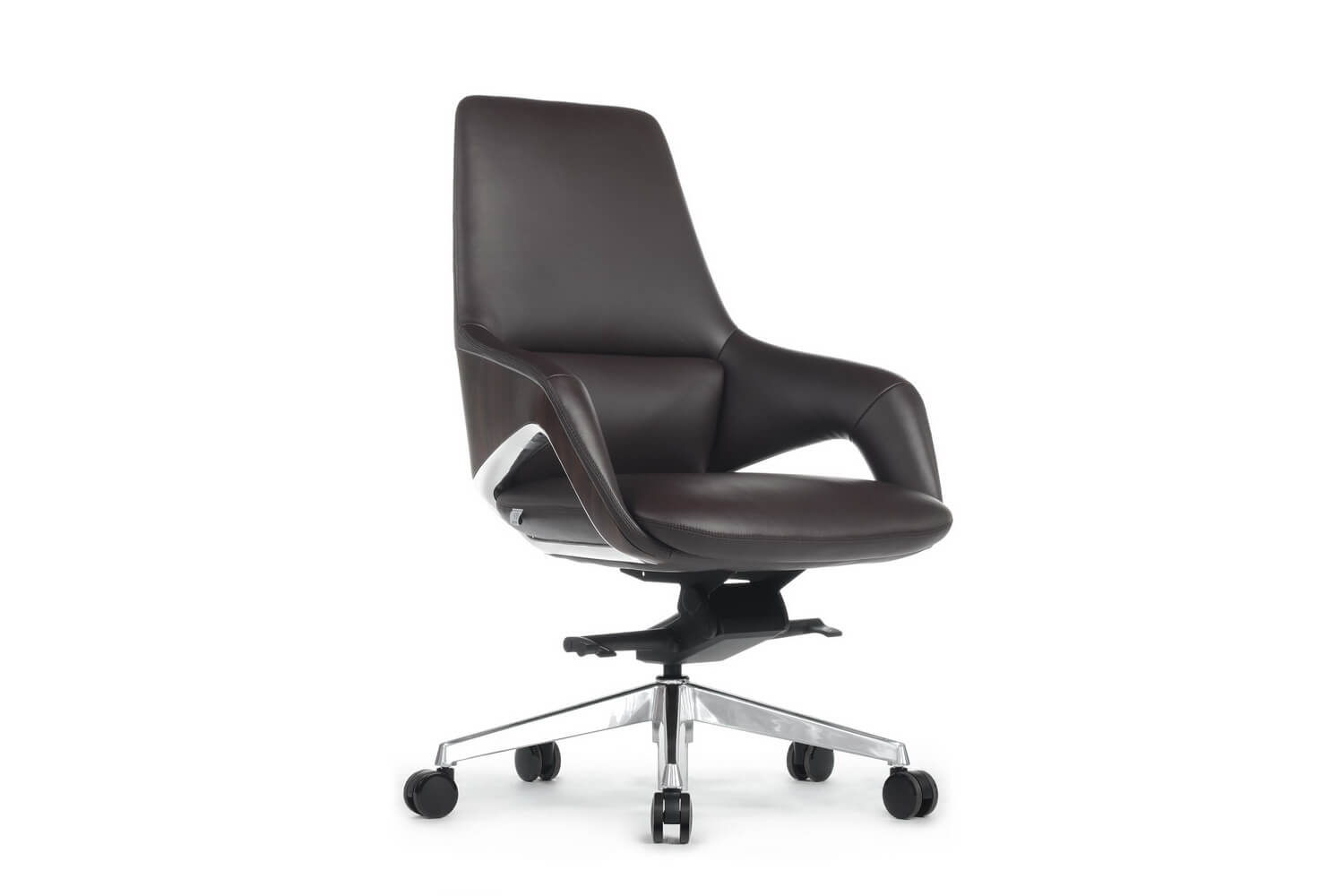 Кресло руководителя RV Design AURA-M FK005-B Тёмно-коричневая кожа купить в Кранодаре