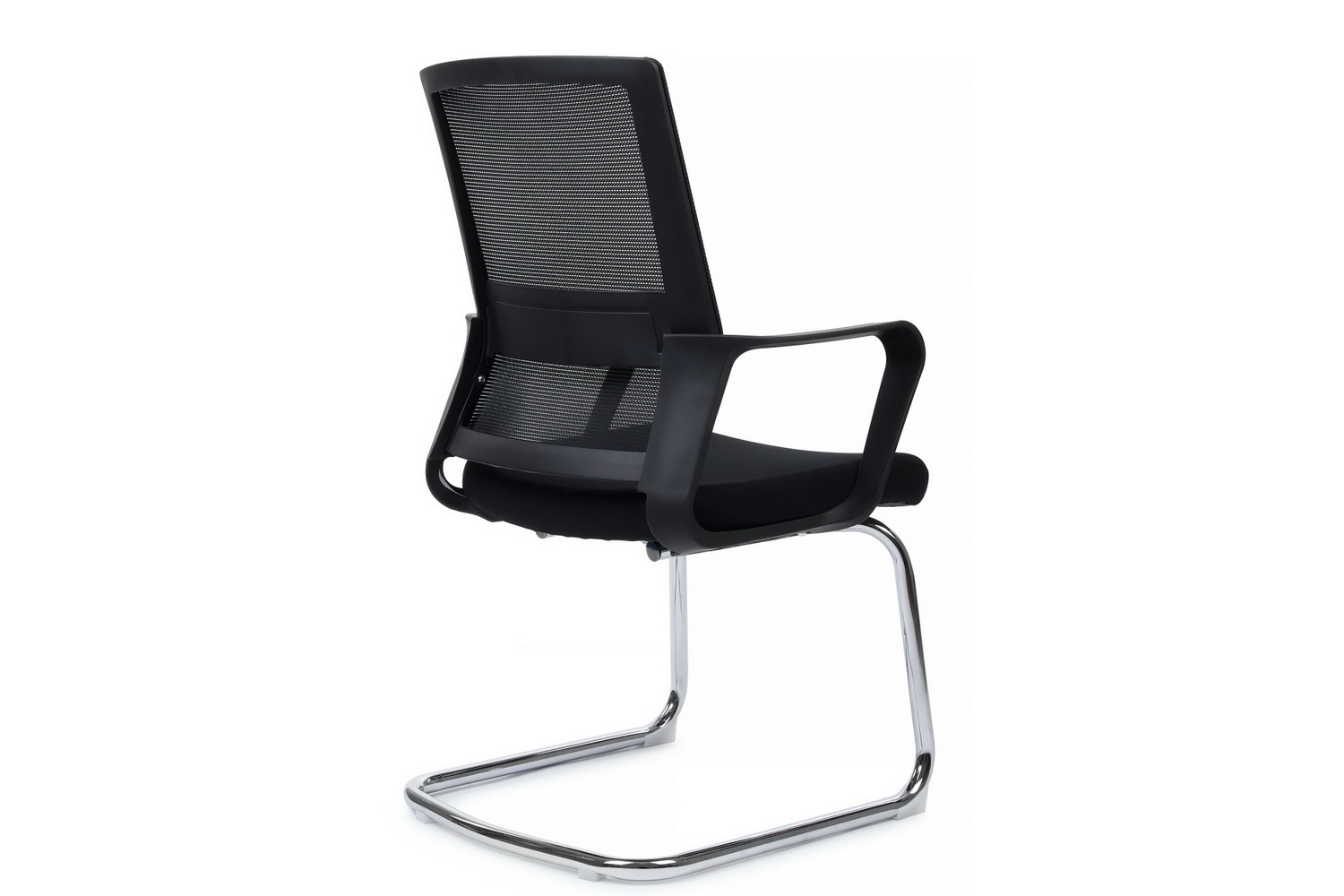 конференц-кресло rv chair mint m1029cbe чёрная сетка / чёрная ткань фото