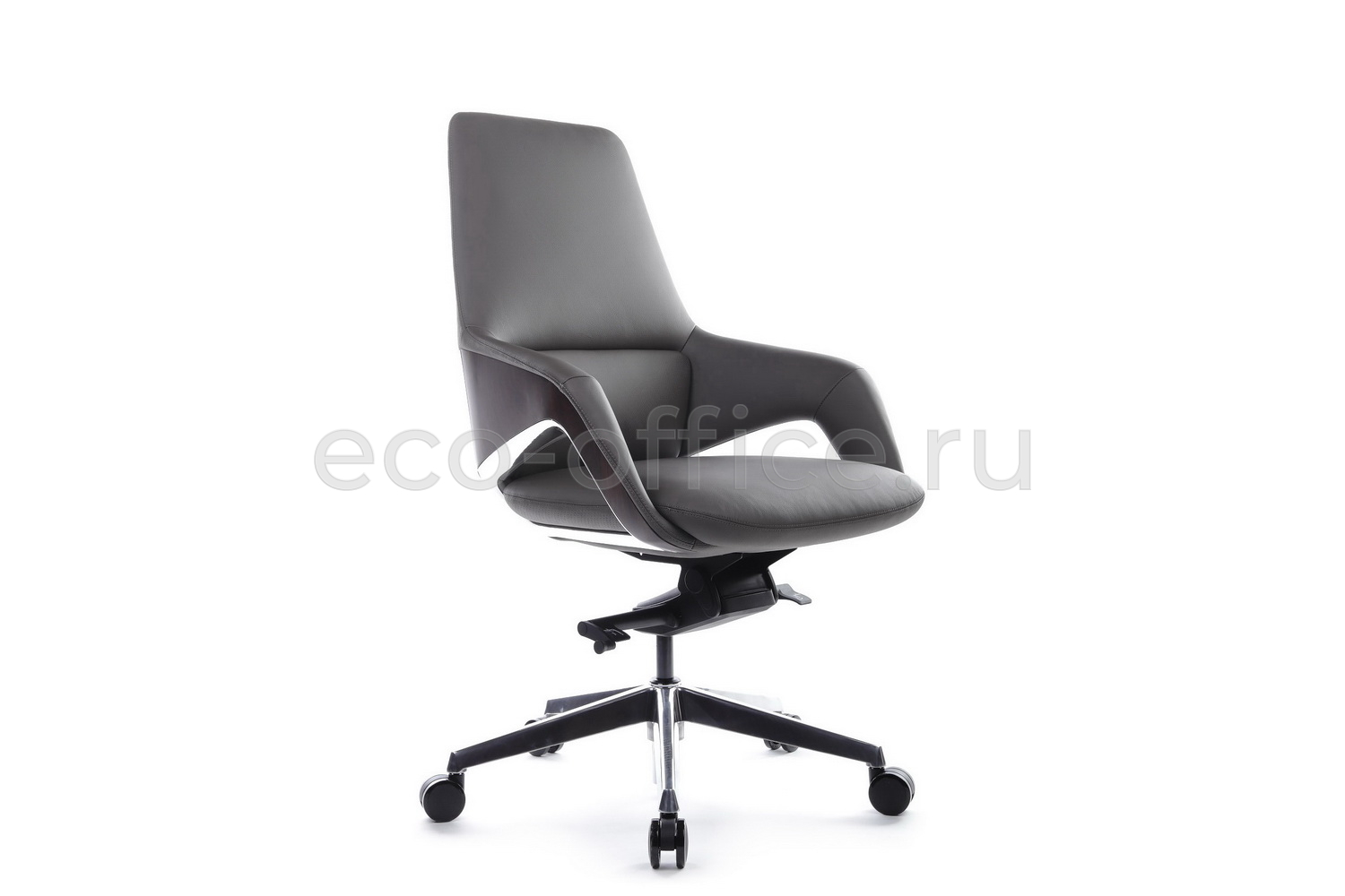 Кресло руководителя RV Design AURA-M FK005-B Антрацит кожа купить в Кранодаре