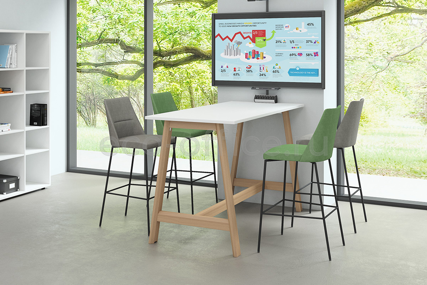 Столы для переговоров ARTWOOD High Белый купить в Кранодаре