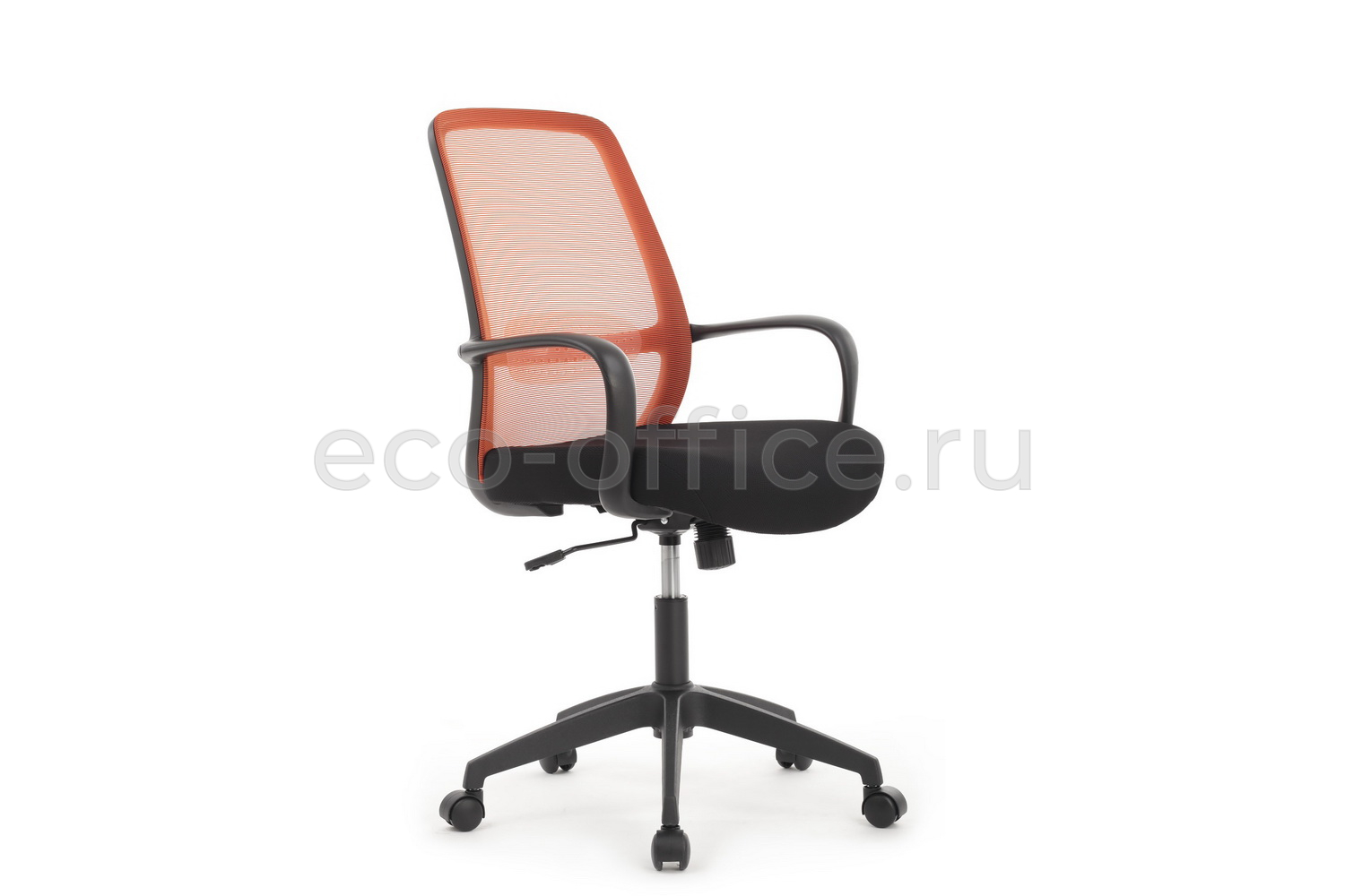 Кресло RV Design FAST W-207 Чёрный пластик / Оранжевая ткань купить в Кранодаре