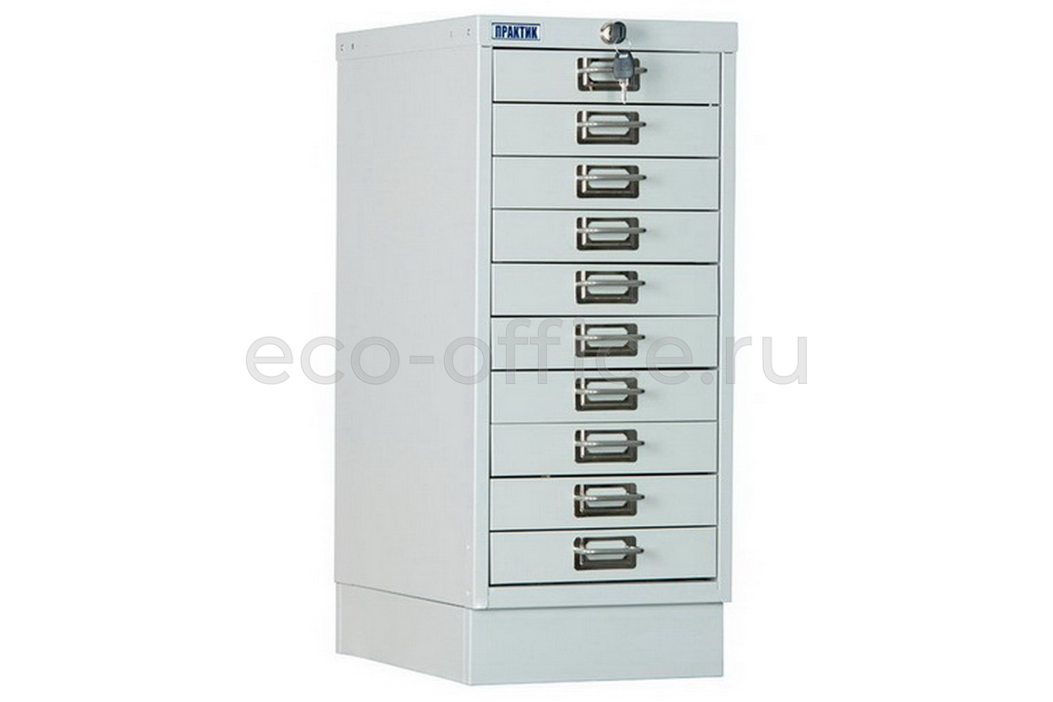 Шкаф картотека ПРАКТИК MDC-A4/650/10 Серый RAL 7038  стоимость