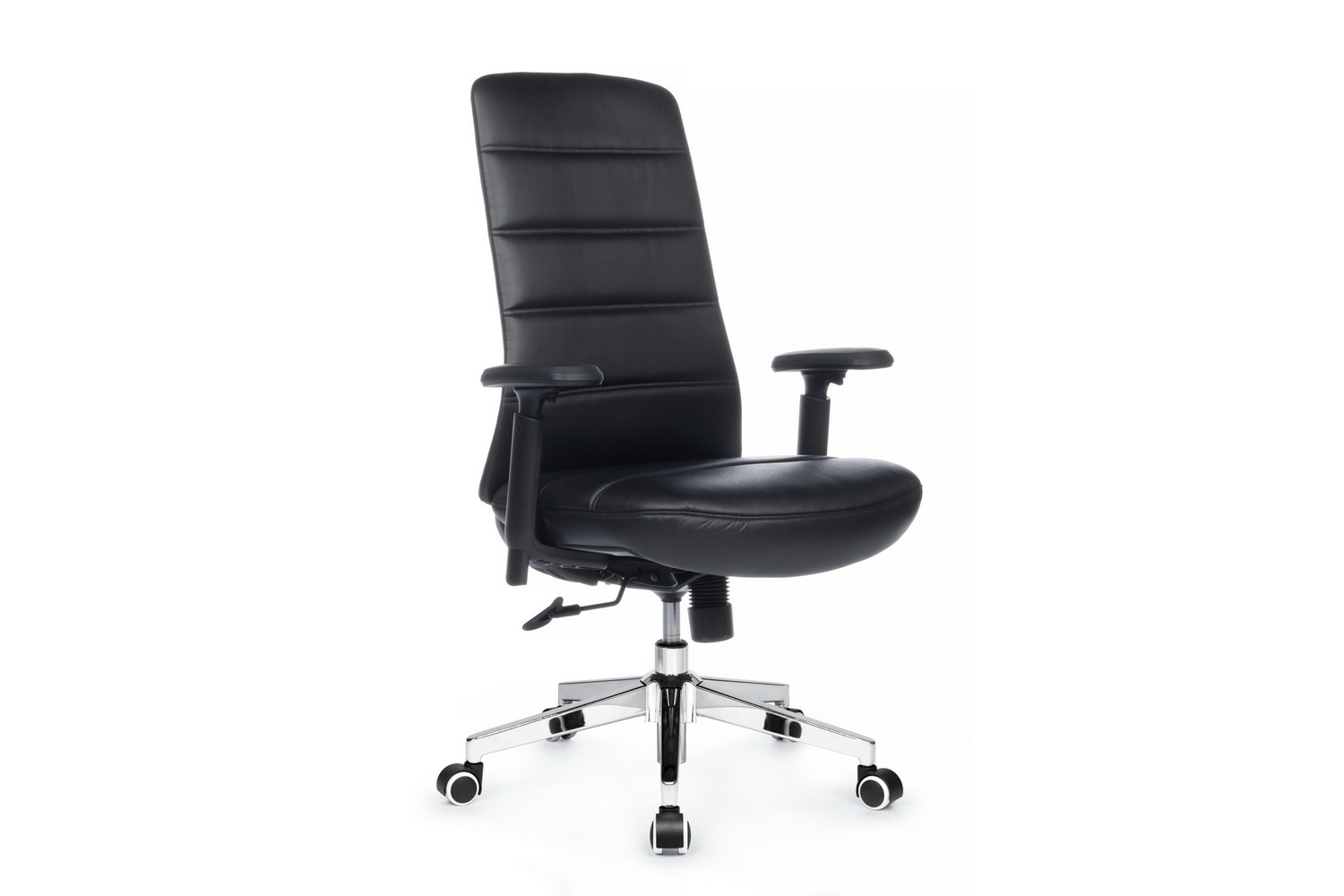 кресло руководителя rv chair sam-m b654-1 чёрная экокожа фото