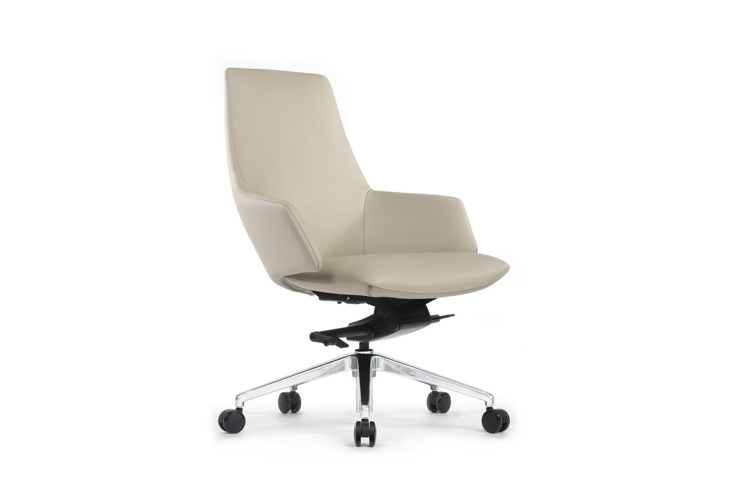 Кресло руководителя RV Design SPELL-M B1719 Светло-серая кожа купить в Кранодаре