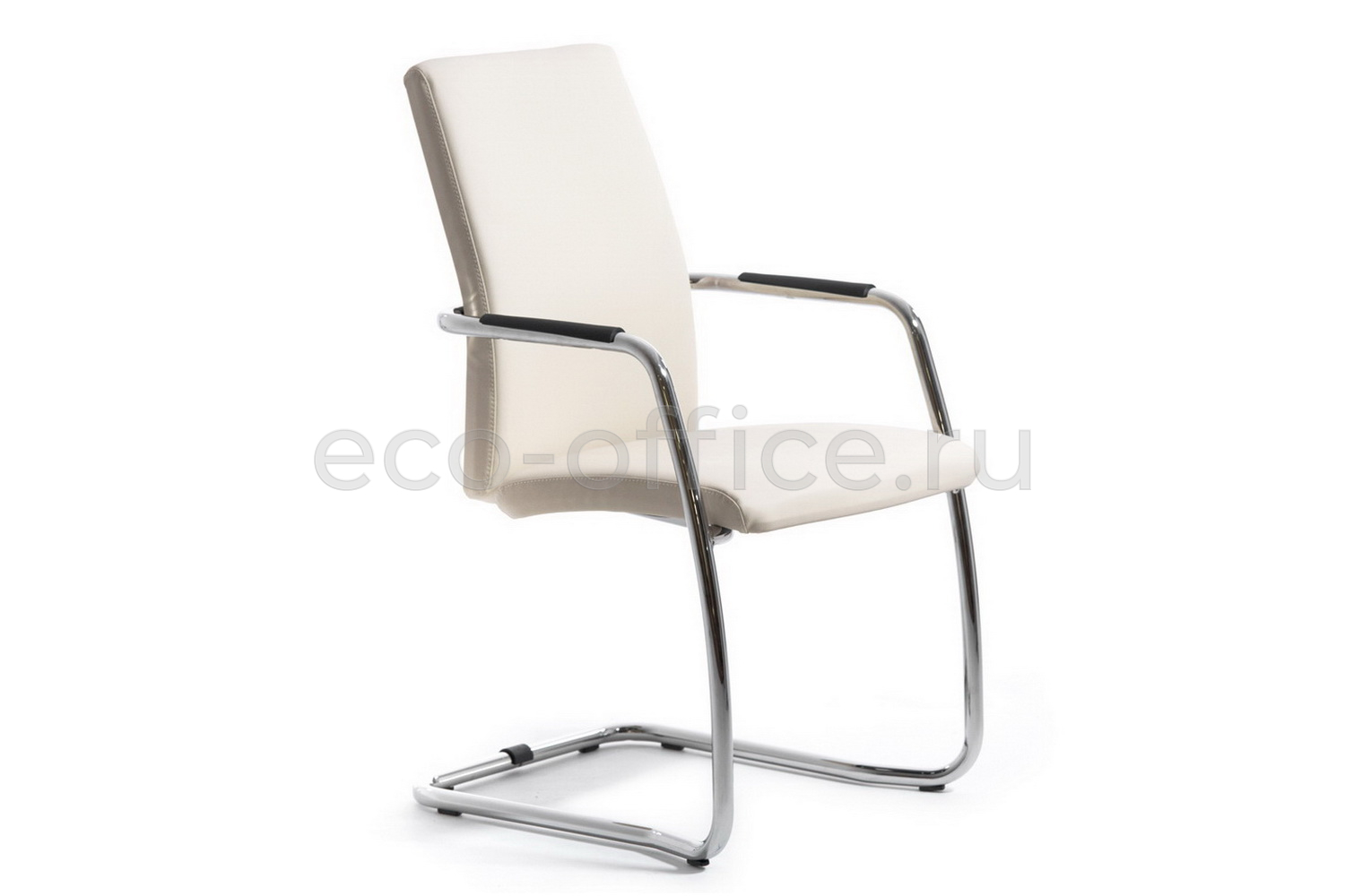 Конференц-кресло Profoffice WELL SEAT на полозьях Бежевая экокожа купить в Кранодаре