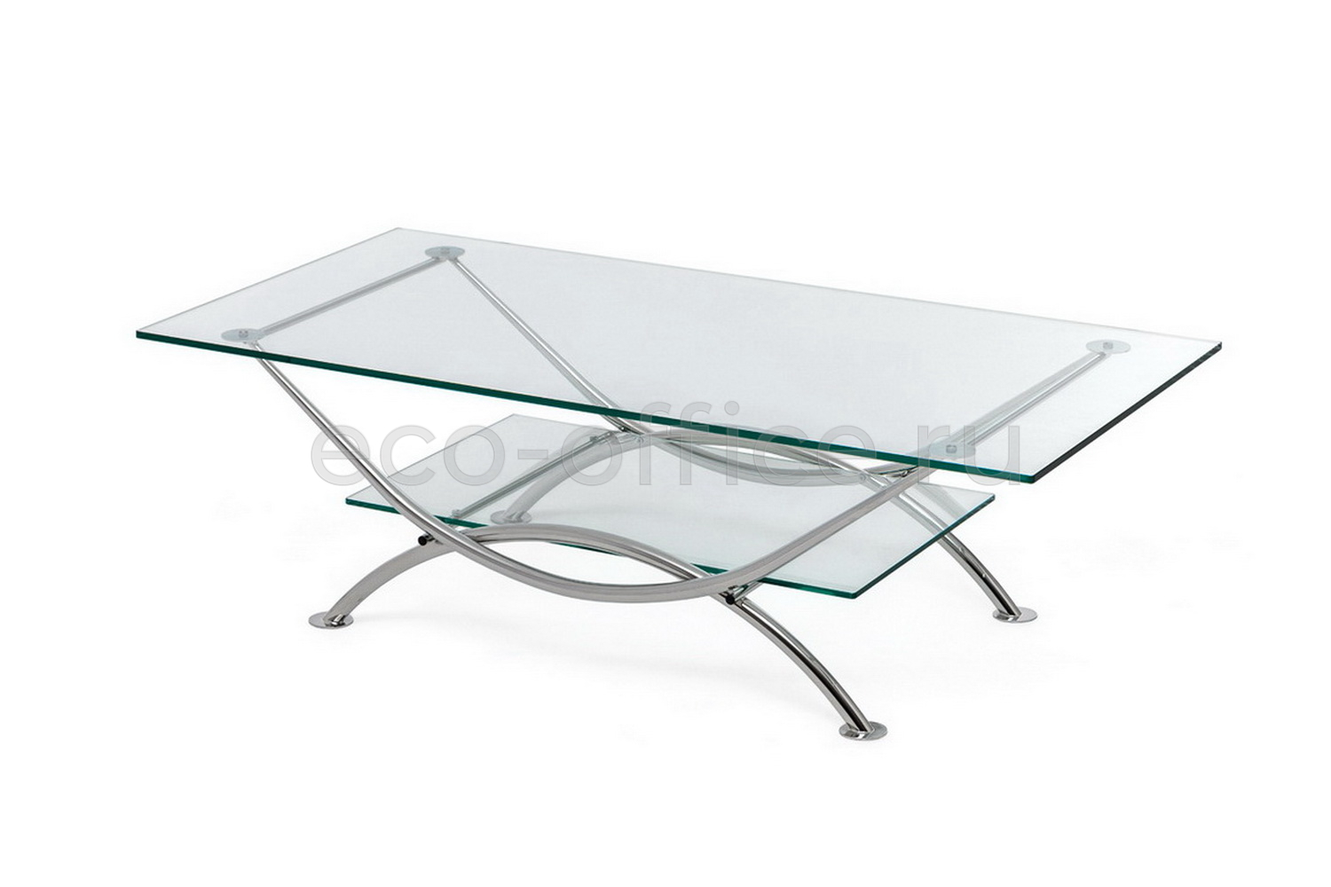 Стол кофейный ARCO clear glass Прозрачное стекло купить в Кранодаре