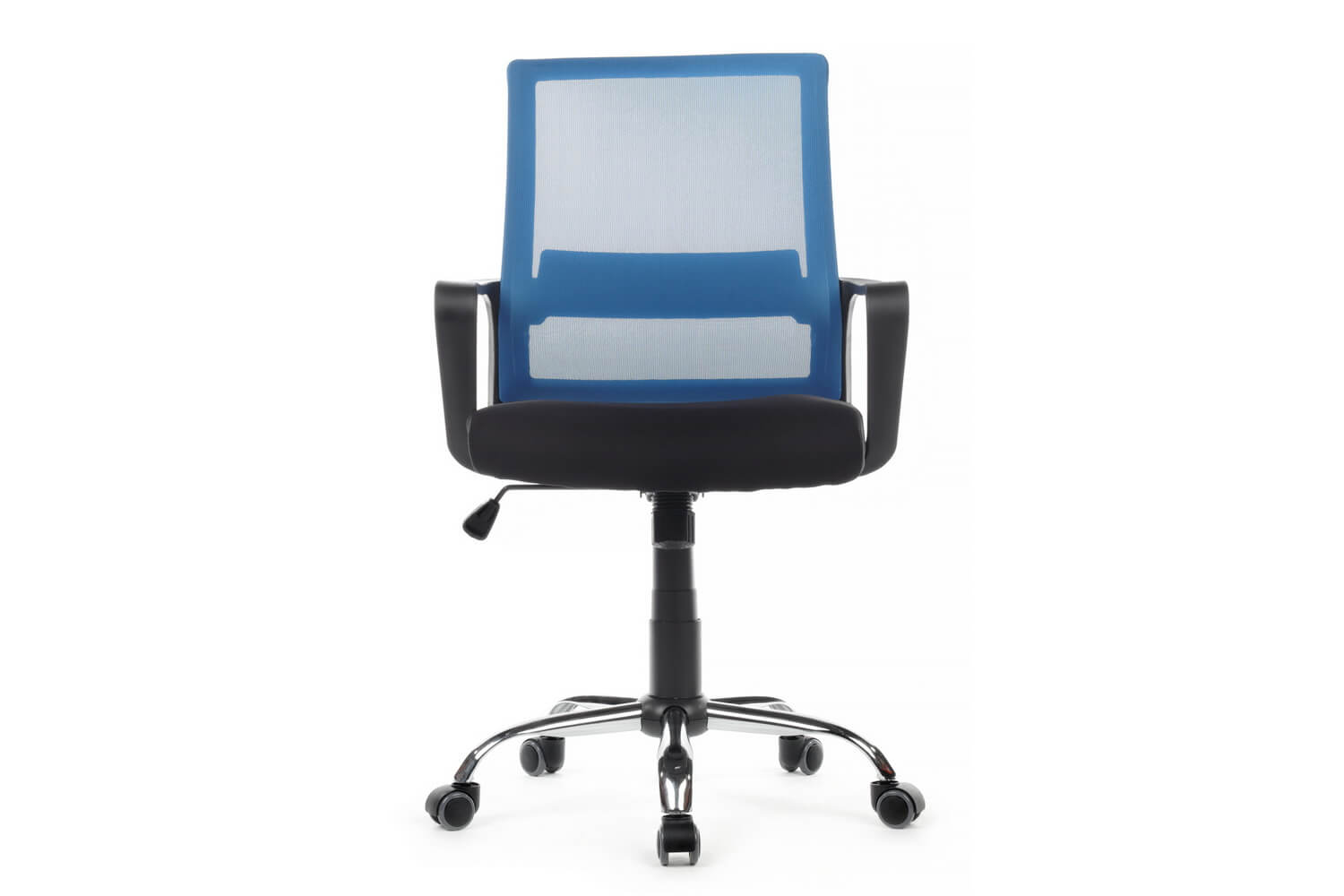кресло rv chair mint 1029mb синяя сетка / чёрная ткань фото