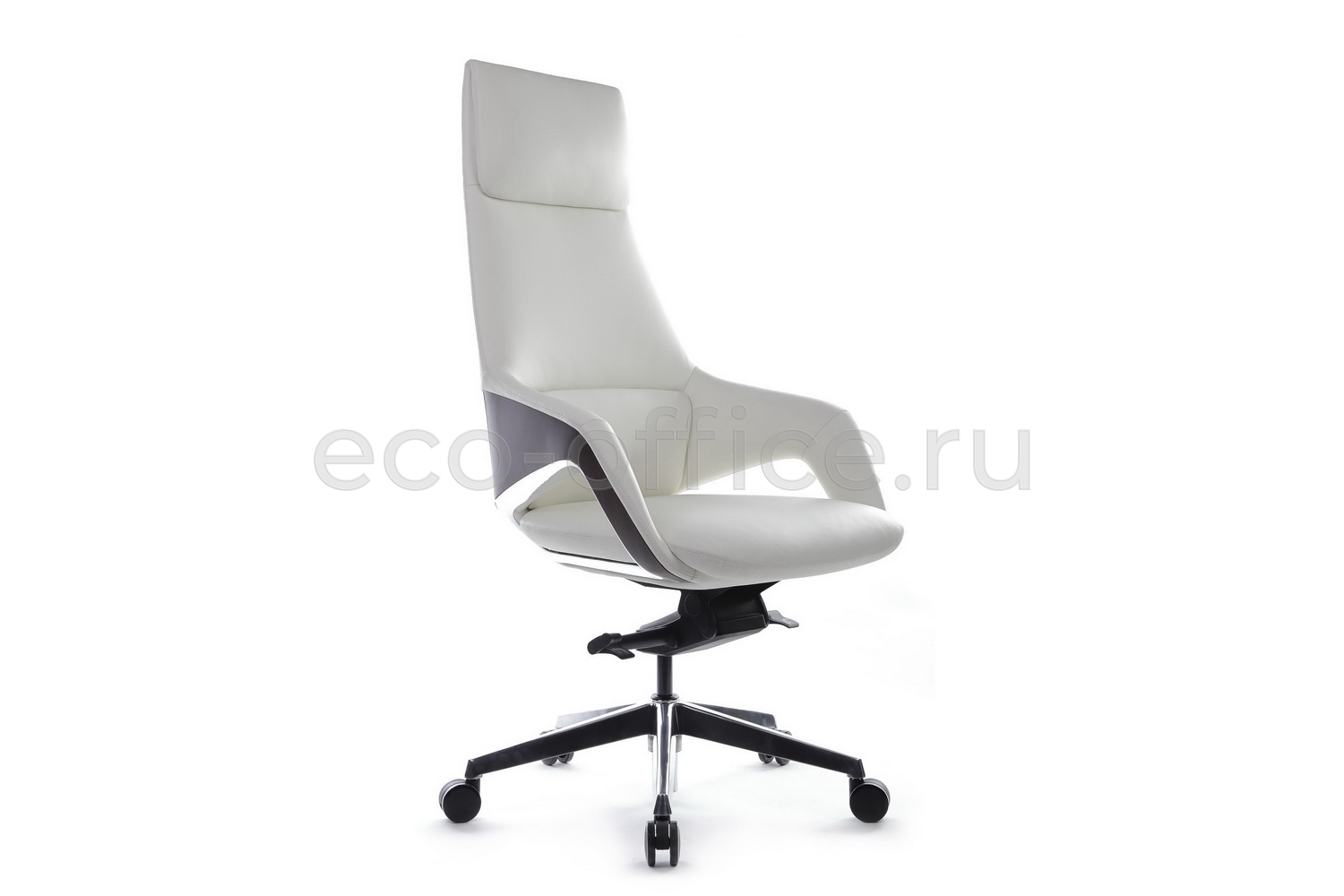 Кресло руководителя RV Design AURA FK005-A Белая кожа купить в Кранодаре
