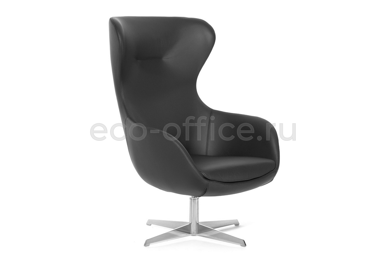 Кресло Profoffice ELEGANCE METAL R7 Dakota black Чёрная кожа купить в Кранодаре