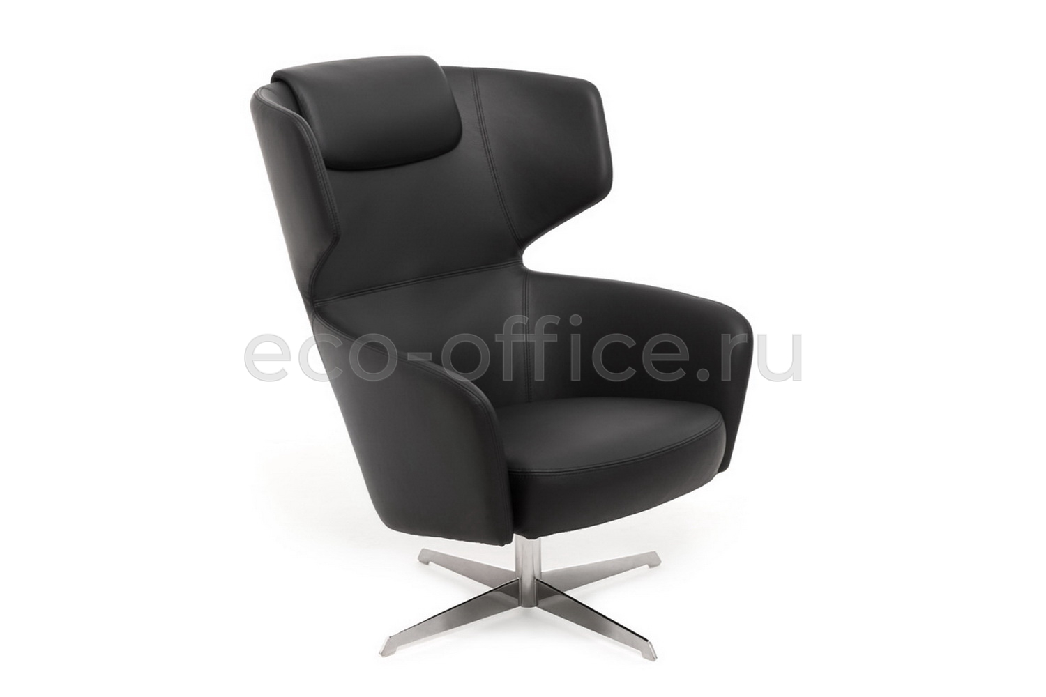 Кресло Profoffice VENTO High R7 Dakota Black Чёрная кожа купить в Кранодаре