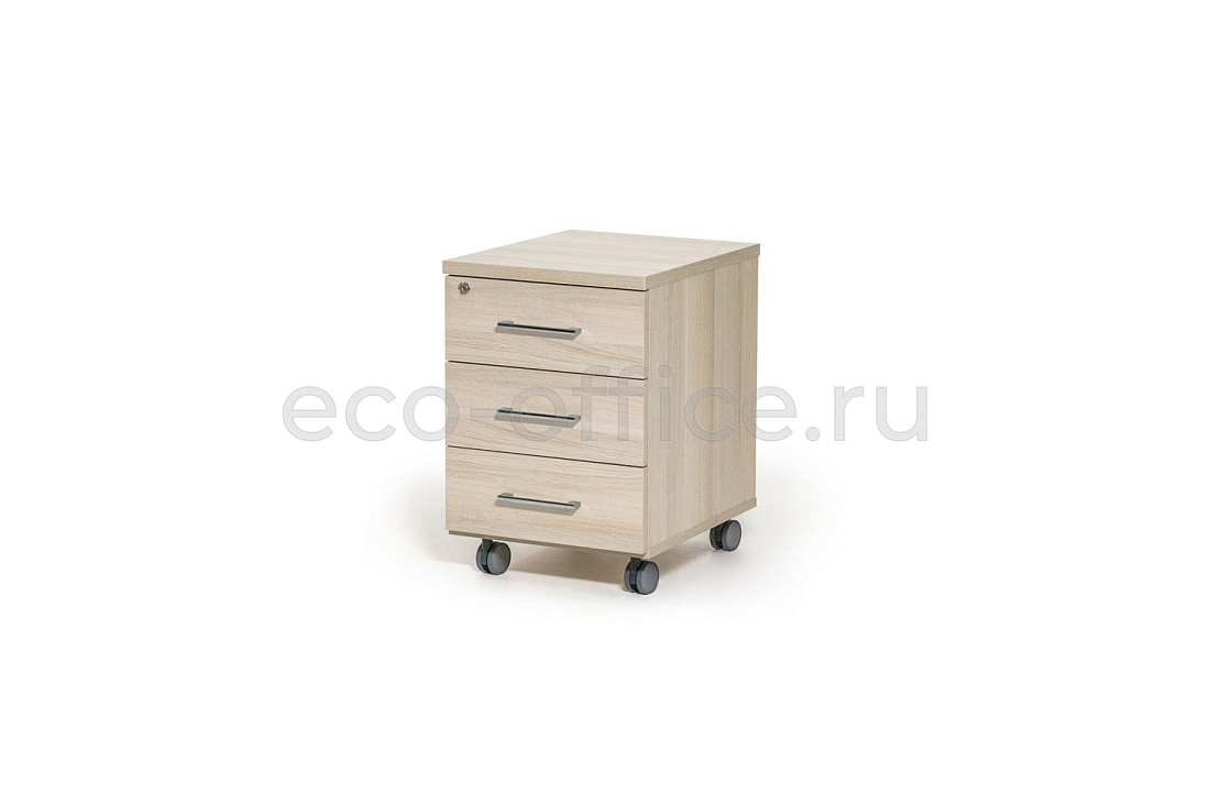 Тумба подкатная 3 ящика FE/RO 72T002 DYDY Дуб Светлый купить в Кранодаре