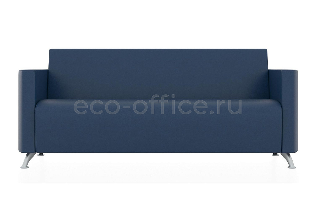 Трехместный диван СИТИ экокожа Euroline 903 Бриллиантово-синий купить в Кранодаре