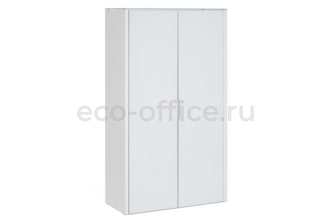 Шкаф для бумаг 2 двери GALA LIB2/980 + LIBW/980 WHITE crvGLASS купить в Кранодаре