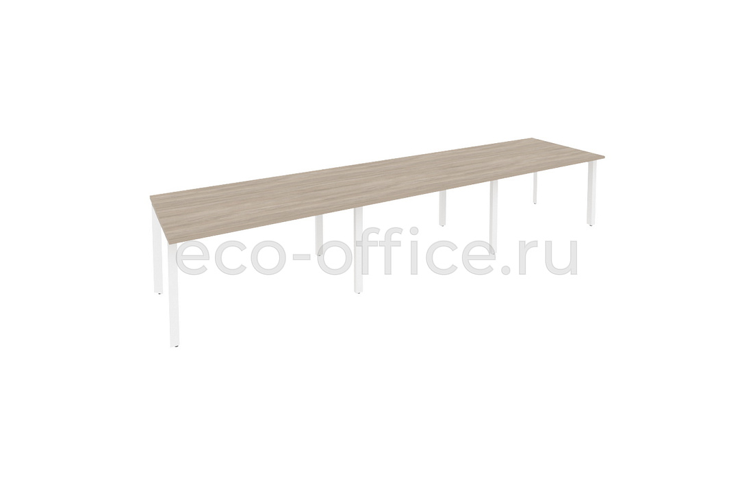 Стол переговорный (3 столешницы) ONIX O.MP-PRG-3.3 Дуб Аттик / Белый металл  купить в Кранодаре