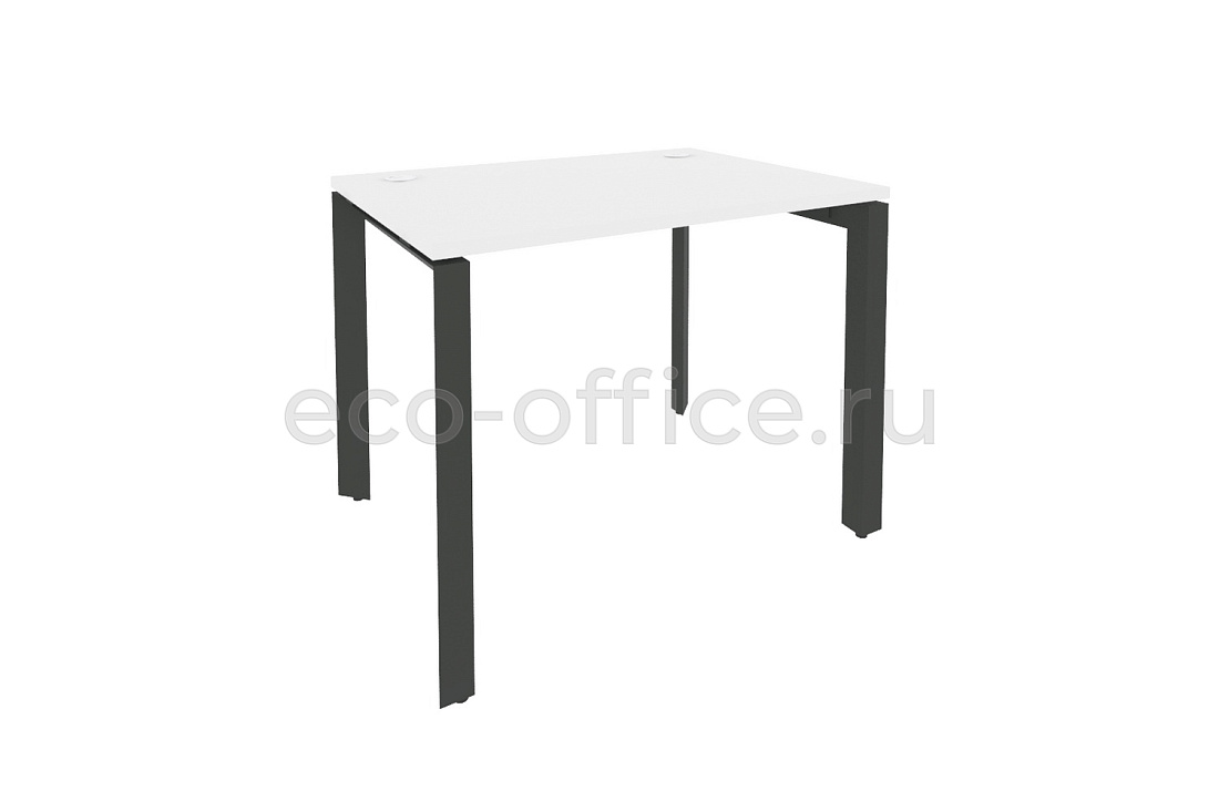 Стол рабочий на П-образном м/к ONIX O.MP-SP-1.7 Белый Бриллиант / Антрацит металл  купить в Кранодаре