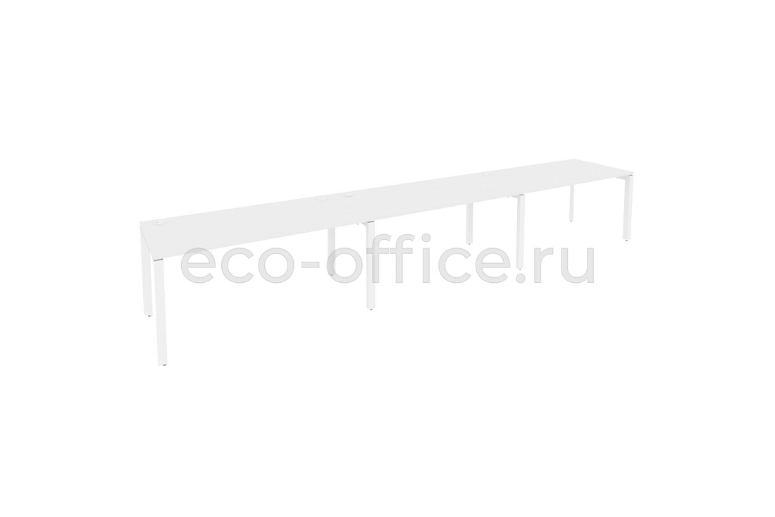Рабочая станция на П-образном м/к ONIX O.MP-RS-3.4.8 Белый Бриллиант / Белый металл  купить в Кранодаре