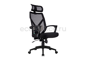 Кресло RV Chair OLIVER W-203 AC Чёрный пластик / Чёрная ткань фото
