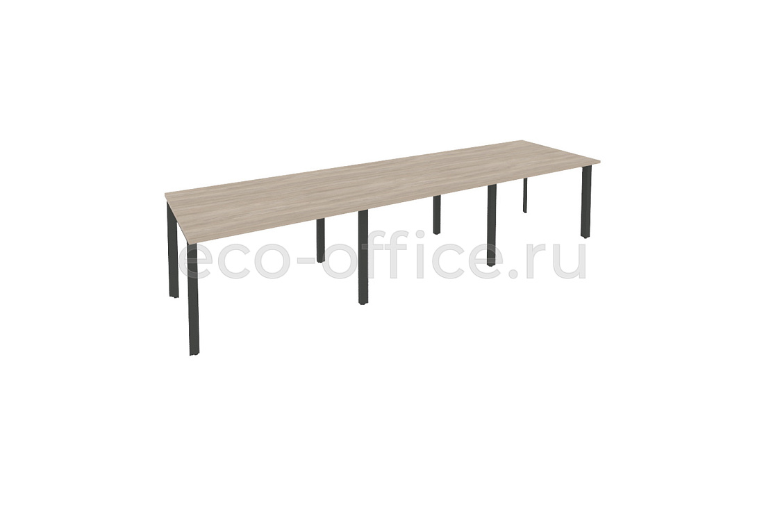 Стол переговорный (3 столешницы) ONIX O.MP-PRG-3.2 Дуб Аттик / Антрацит металл  купить в Кранодаре