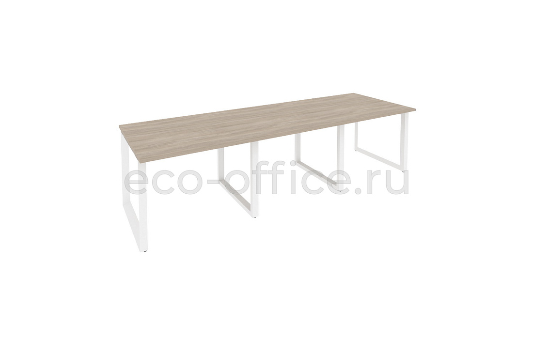 Стол переговорный (3 столешницы) ONIX O.MO-PRG-3.1 Дуб Аттик / Белый металл  купить в Кранодаре