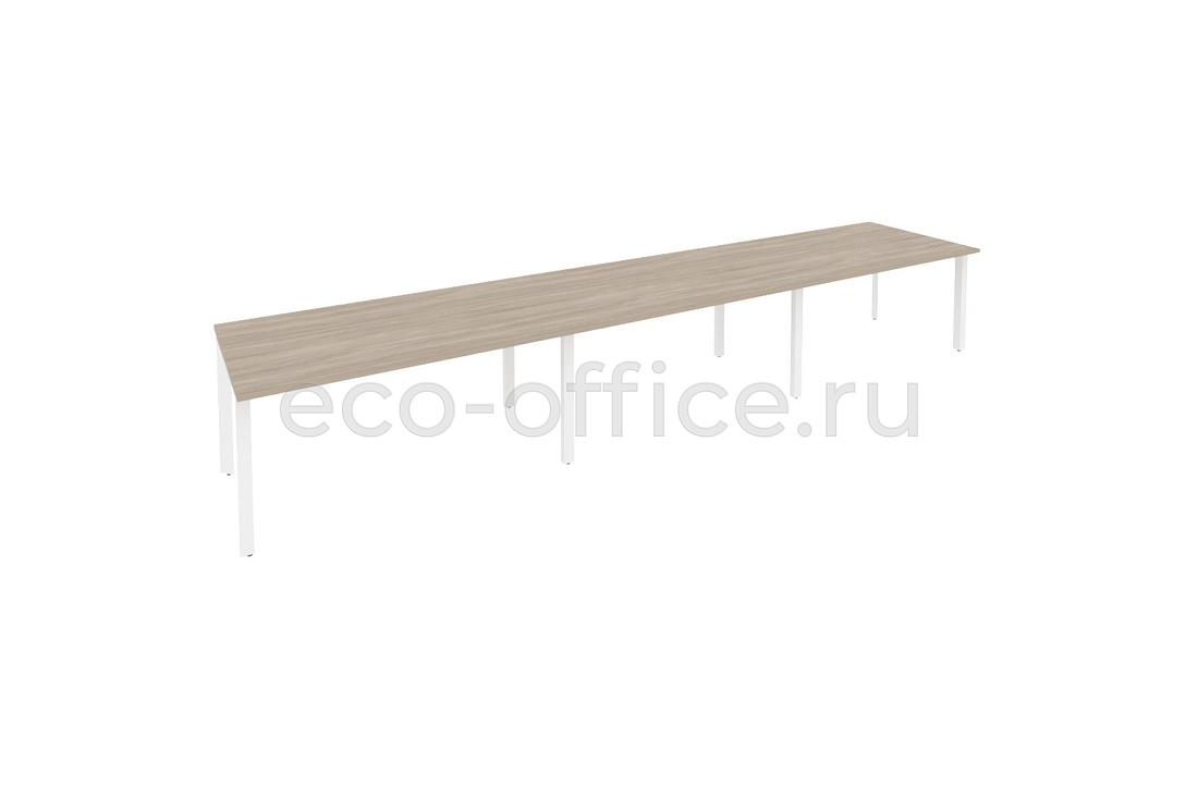 Стол переговорный (3 столешницы) ONIX O.MP-PRG-3.4 Дуб Аттик / Белый металл  купить в Кранодаре