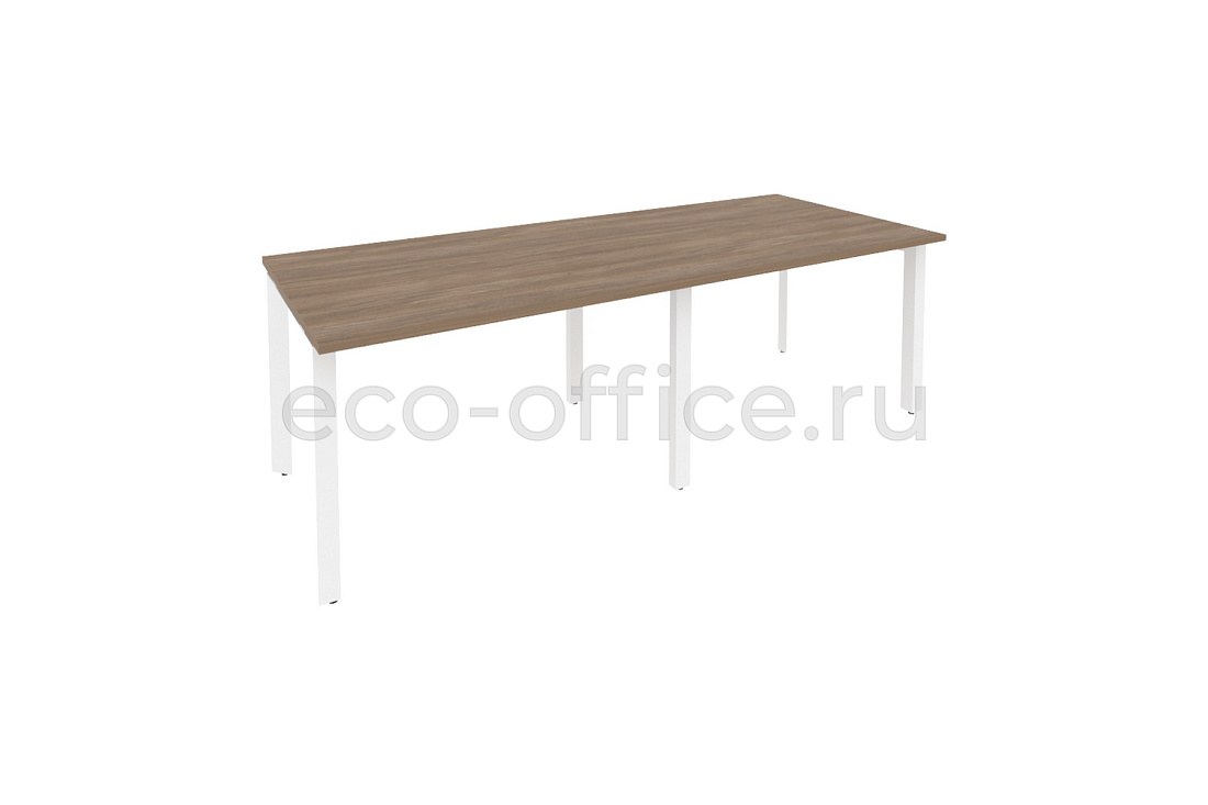 Стол переговорный (2 столешницы) ONIX O.MP-PRG-2.2 Дуб Аризона / Белый металл  купить в Кранодаре