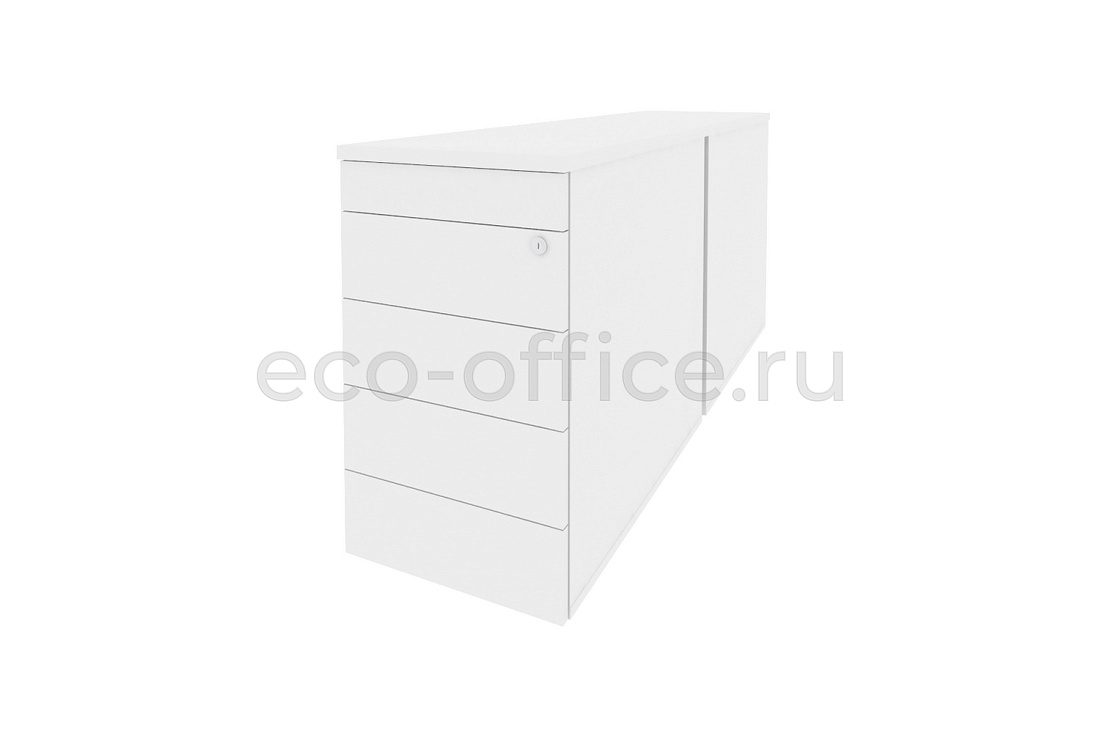 Тумба двойная приставная / опорная (TIP-ON) ONIX O.TPO-2.8 TIP Белый Бриллиант купить в Кранодаре