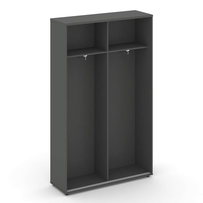 шкаф-купе для одежды style project sn.shk-003 антрацит/черный ручки фото