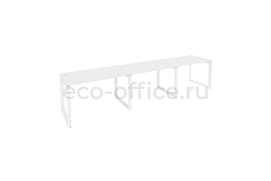 Рабочая станция на O-образном м/к ONIX O.MO-RS-3.2.7 Белый Бриллиант / Белый металл  купить в Кранодаре