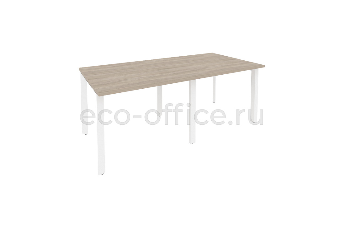 Стол переговорный (2 столешницы) ONIX O.MP-PRG-2.1 Дуб Аттик / Белый металл  купить в Кранодаре
