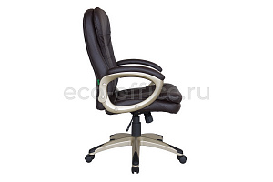 Кресло руководителя RV Chair SOFT 9110 Тёмно-коричневая экокожа фото