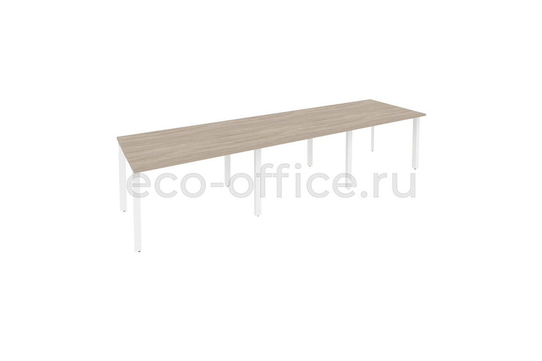 Стол переговорный (3 столешницы) ONIX O.MP-PRG-3.2 Дуб Аттик / Белый металл  купить в Кранодаре