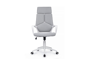 Кресло RV Chair IQ RV 8989 Белый пластик / Светло-серая ткань фото