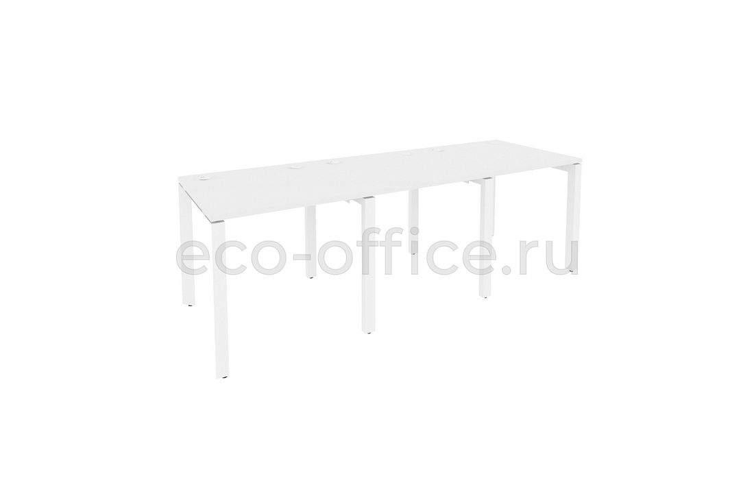 Рабочая станция на П-образном м/к ONIX O.MP-RS-3.0.8 Белый Бриллиант / Белый металл  купить в Кранодаре