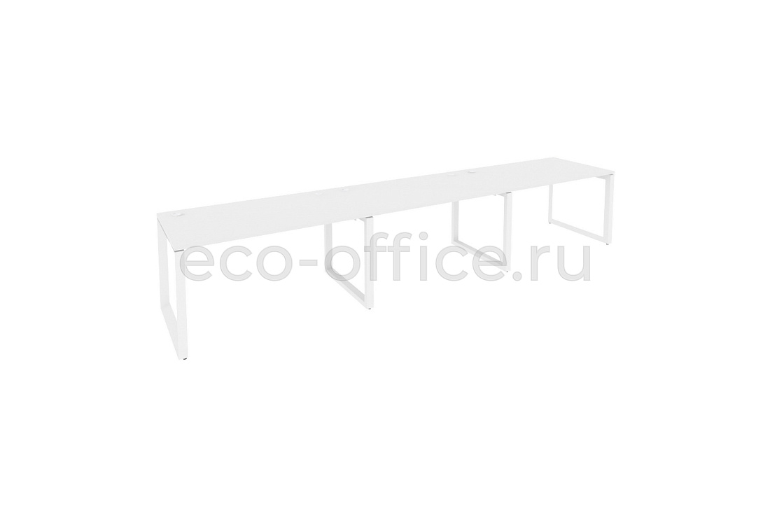Рабочая станция на O-образном м/к ONIX O.MO-RS-3.3.8 Белый Бриллиант / Белый металл  купить в Кранодаре