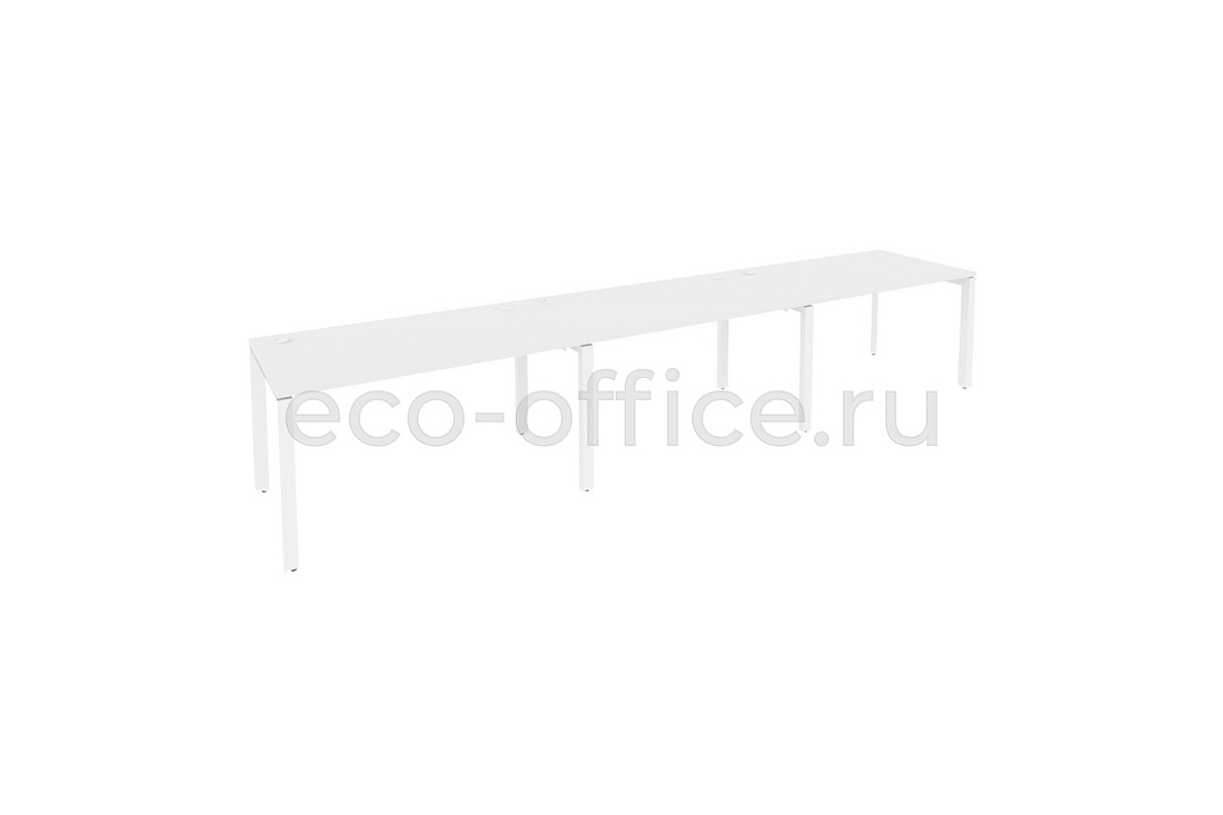 Рабочая станция на П-образном м/к ONIX O.MP-RS-3.3.8 Белый Бриллиант / Белый металл  купить в Кранодаре