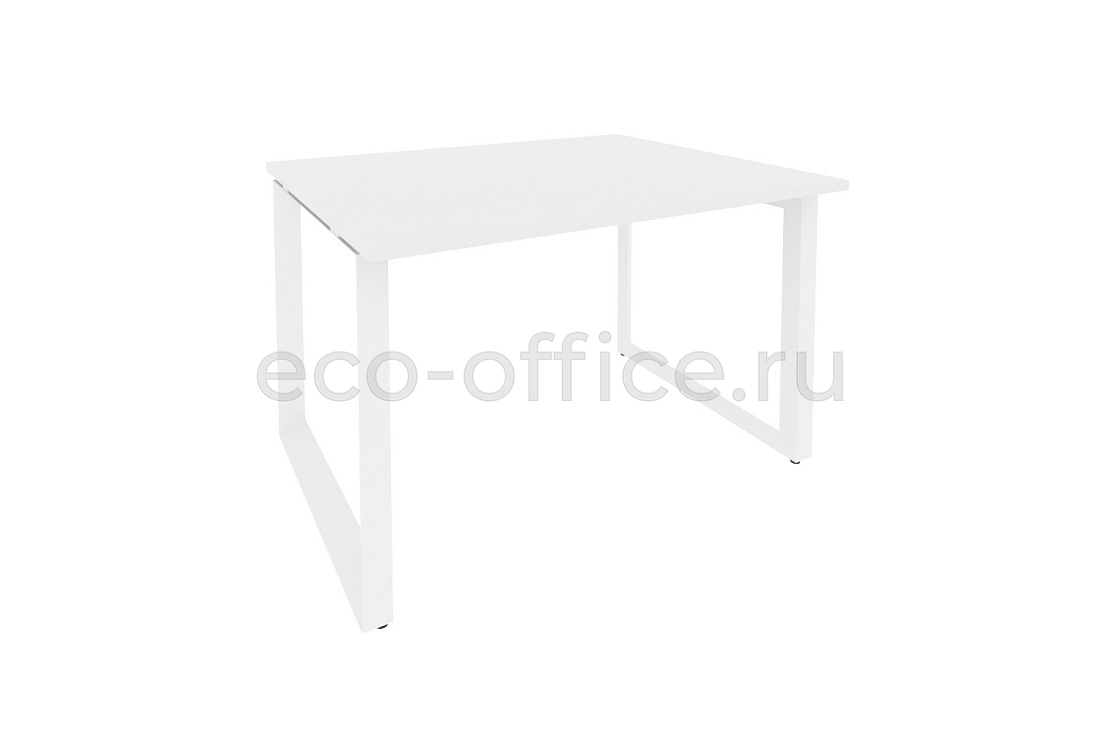 Стол переговорный (1 столешница) ONIX O.MO-PRG-1.2 Белый Бриллиант / Белый металл  купить в Кранодаре
