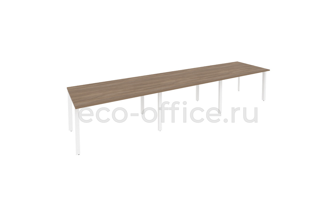 Стол переговорный (3 столешницы) ONIX O.MP-PRG-3.3 Дуб Аризона / Белый металл  купить в Кранодаре