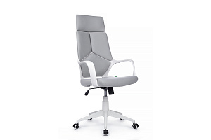 Кресло RV Chair IQ RV 8989 Белый пластик / Светло-серая ткань фото