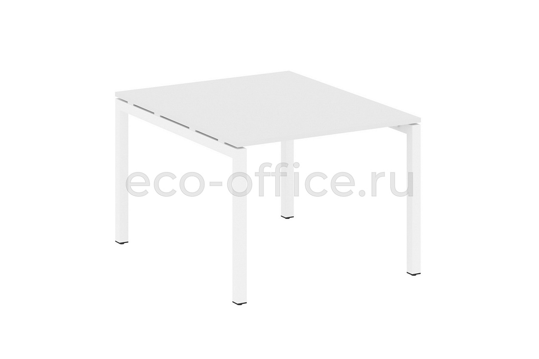 Стол переговорный (1 столешница) METAL SYSTEM QUATTRO 5x5 50БП.ПРГ-1.1 Белый / Белый металл купить в Кранодаре